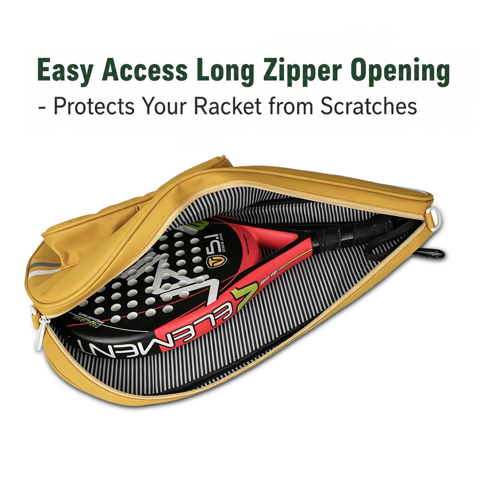 Padel Tasche für 1 Schläger oder 2 Pickleball Paddles, Crossbody Bag