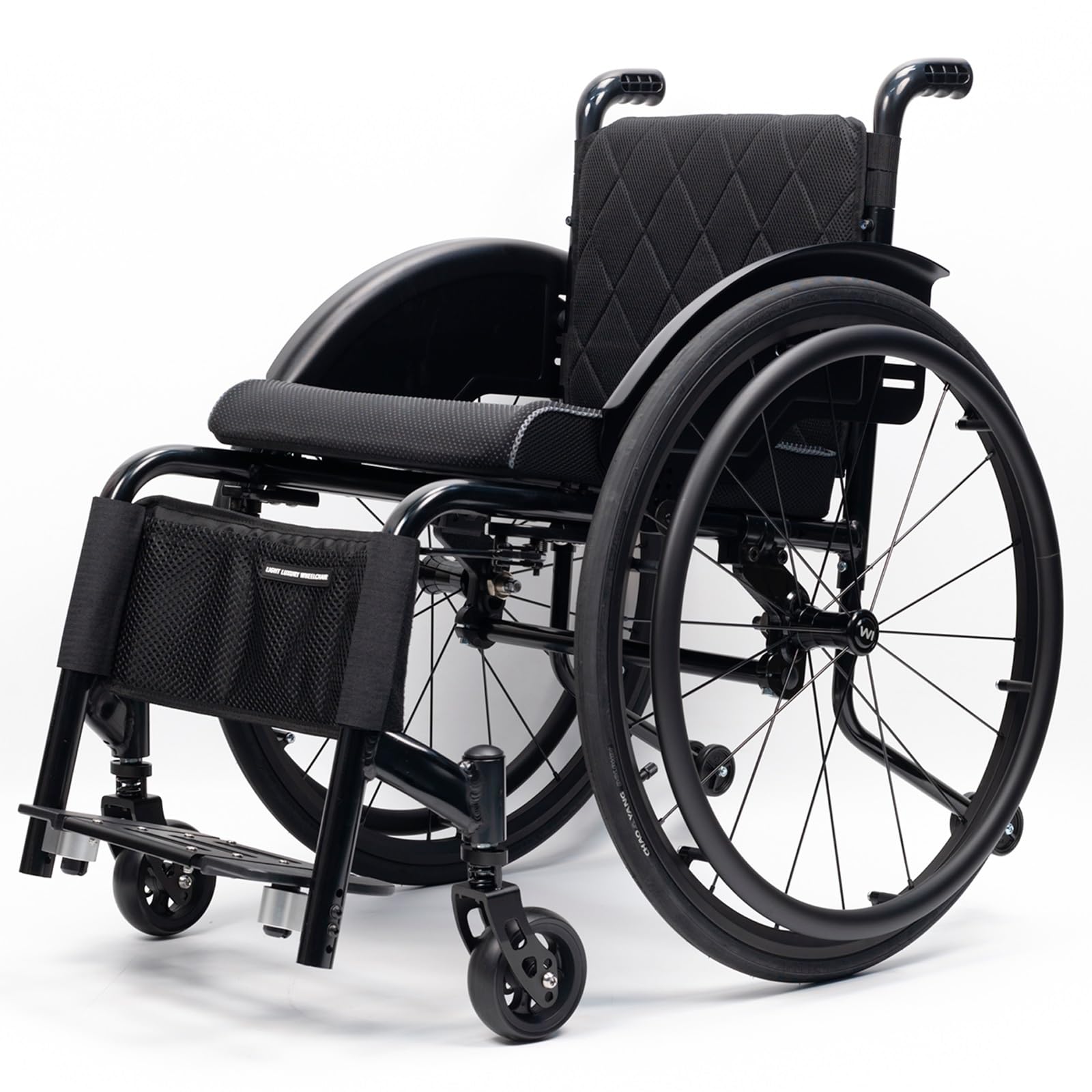 Wózki inwalidzkie dla dorosłych, nośność 100 kg, nieskładane, stop aluminium, wyposażone w podnóżki, siedzisko i tylne koła 24" (szerokość siedziska: 38 cm)