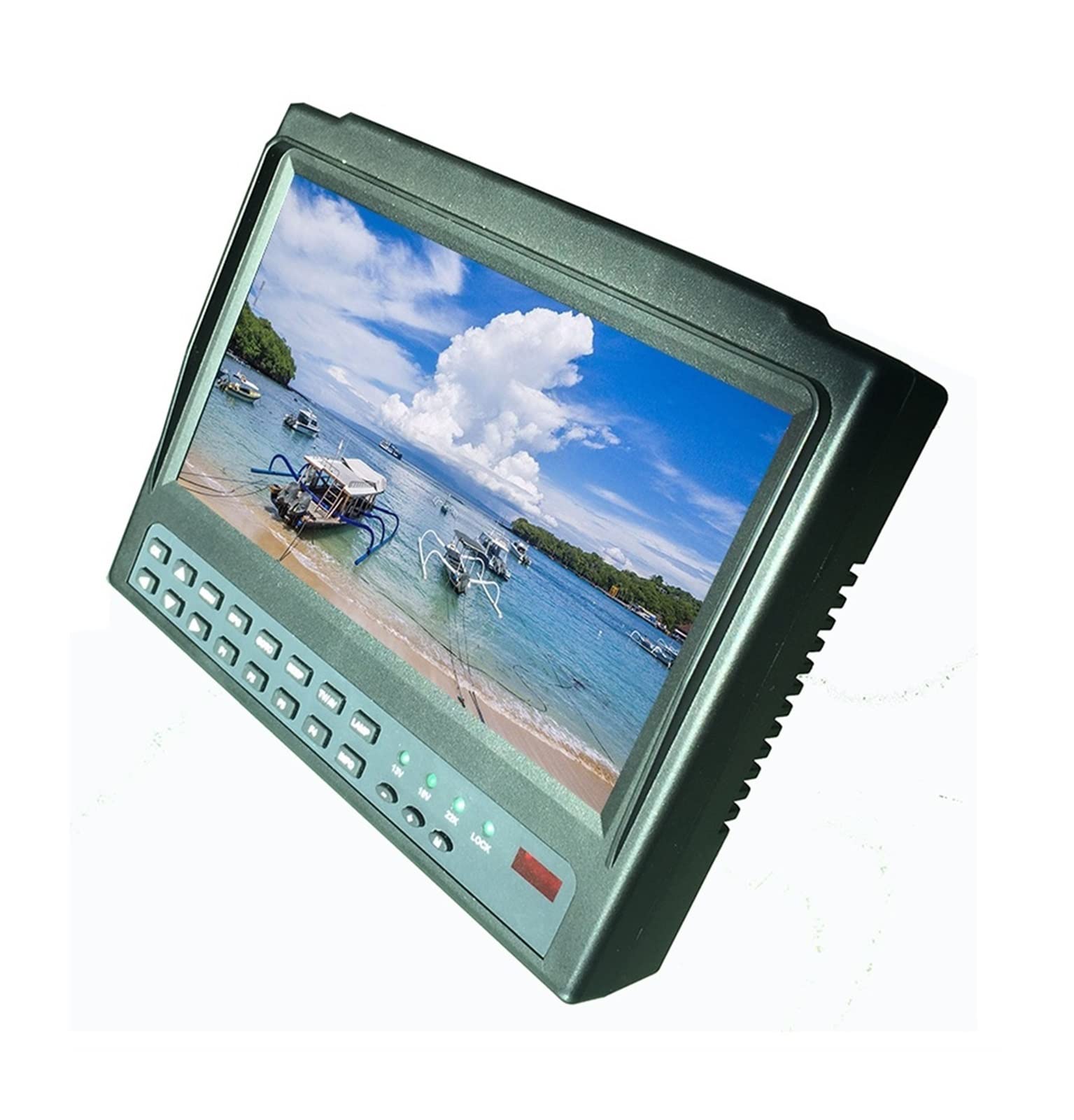Satfinder KPT-719H + AHD TVI CVI DVB-S2 Medidor de Buscador de satélites Digital CCTV Cámara LCD retroiluminación KPT-719H + Receptor de satélite