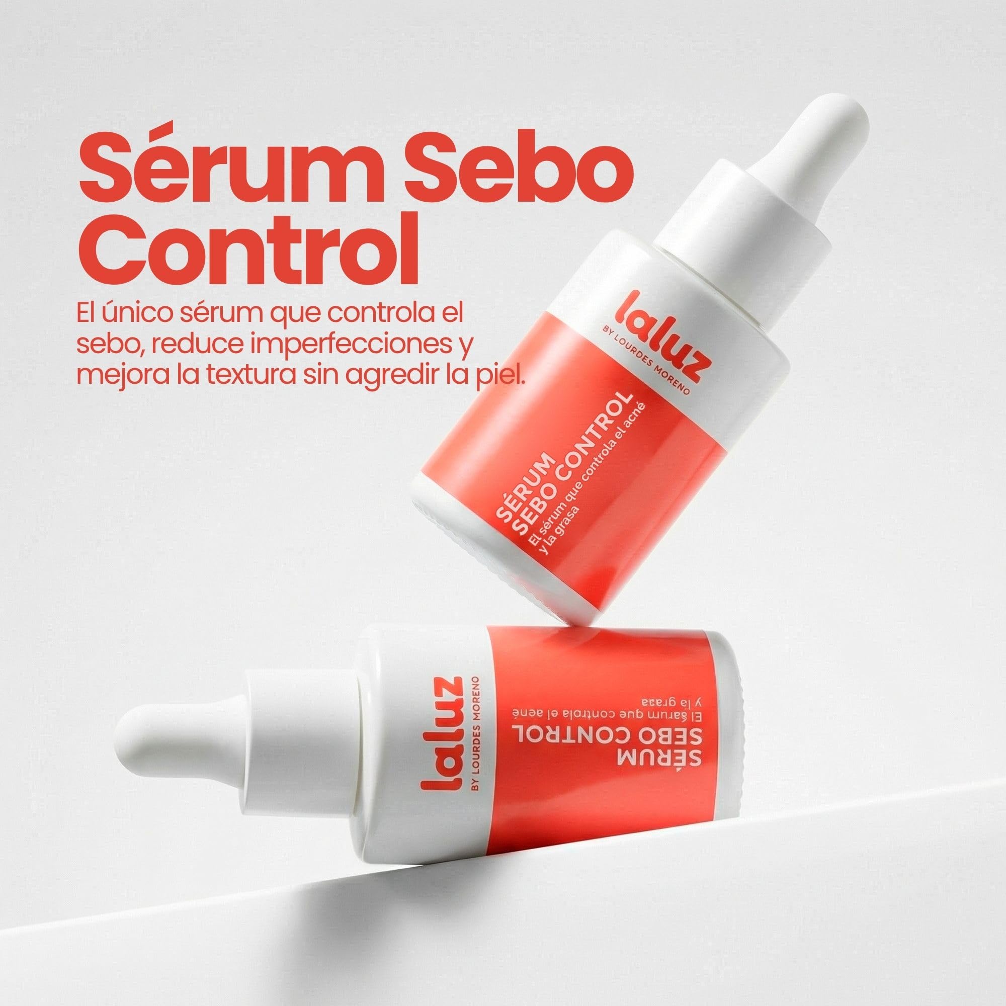 Lourdes Moreno I Serum Sebo Control I Controla El Acné Y La Grasa Facial I Serum anti acne | Skincare | Crema Antiacne Adolescentes y Adultos | Elimina los granos cara |30 ml |