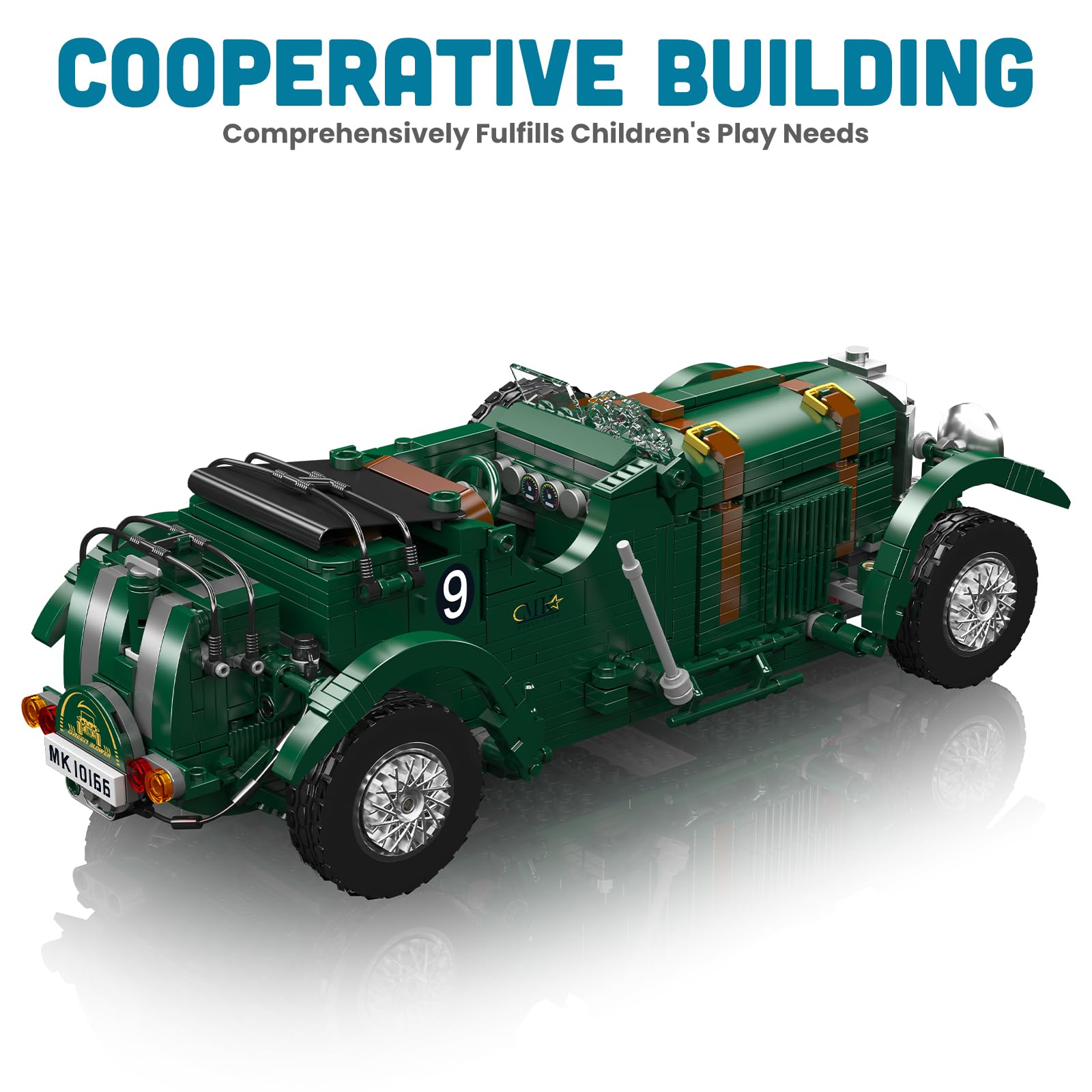 Mould King Oldtimer 10166 - Set di mattoncini classici per adulti e ragazzi dai 14 anni in su (1147 pezzi)