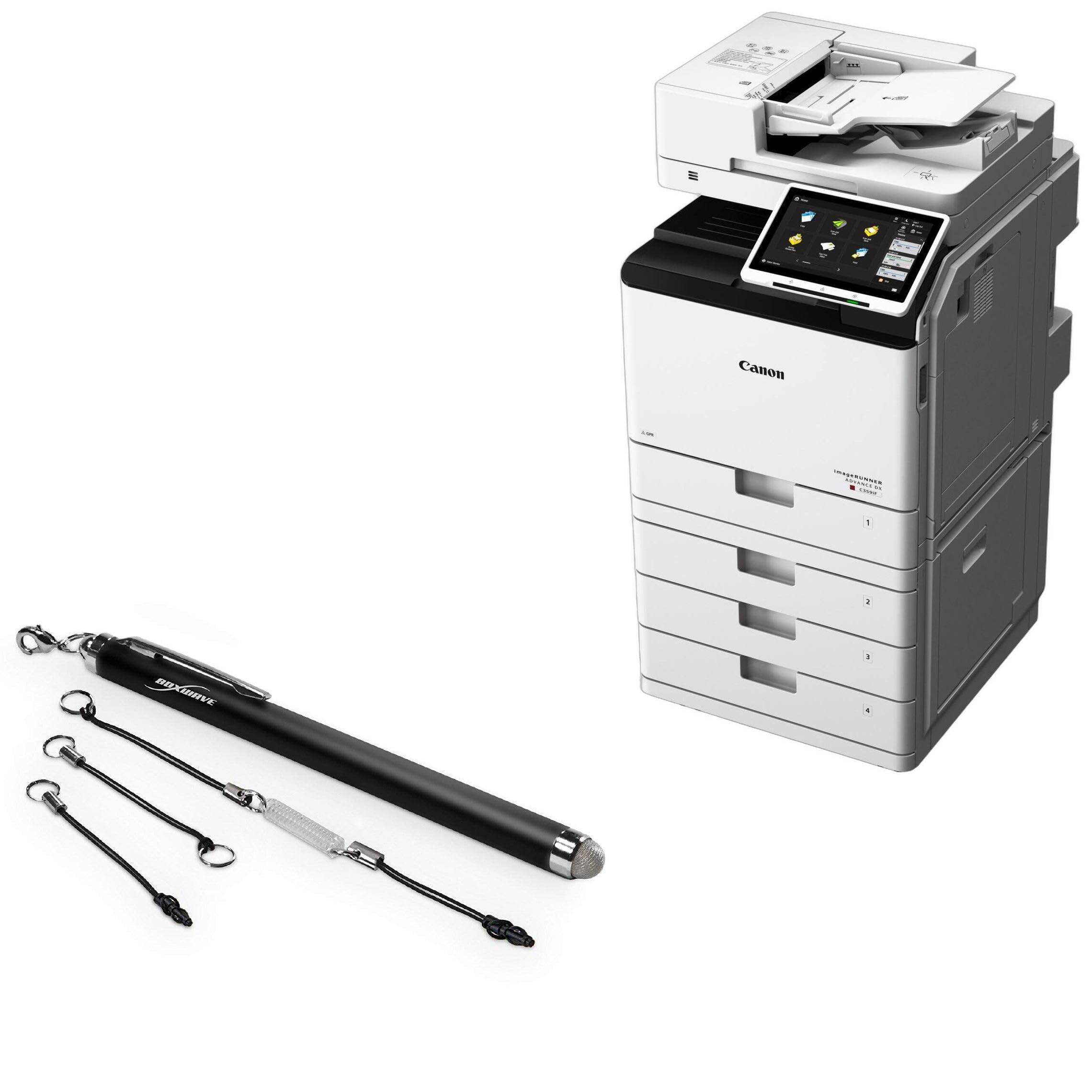 BoxWave Stylus Pen Compatible with Canon imageRUNNER Advance DX C359iF - EverTouch Capacitive Stylus, Fiber Tip Capacitive Stylus Pen - Jet Black