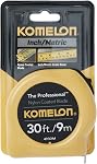 Komelon 4930IM The Professional Metric Scale Power Tape, 30-Foot Inch, Yellow