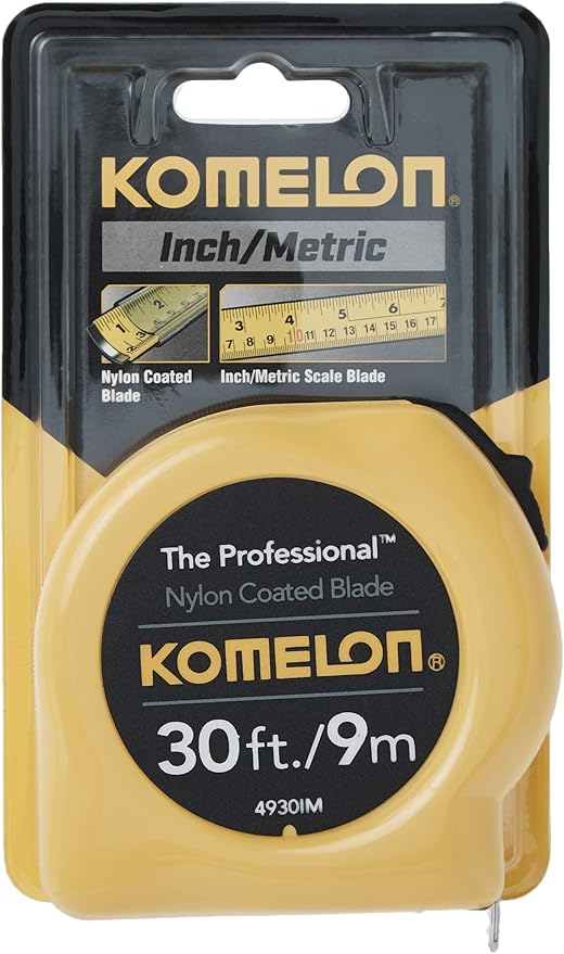 Komelon 4930IM Cinta Métrica Profesional 9m Pulgadas/Métrica Amarilla miniatura 4