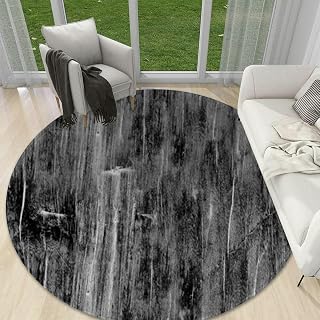 Round Rug 4ft for Kitchen Living Room Bedroom Dining Room Table Outdoor Entryway Washable Large Carpet Circular Circle Area Rug 8K Rough Wood Roughness Height map specular Imperfection map 3D