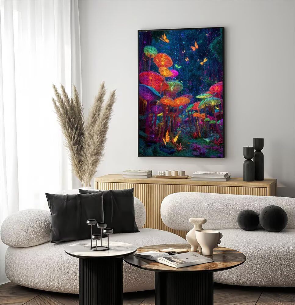 Fantastyczne grzyby, klasyczne puzzle 4000 sztuk dla dorosłych BLQSBGA7-388 | Wyzwanie Zagadki, Gry Logiczne Cała Rodzina, Stres, Wystrój Domu Miłośnicy Puzzle