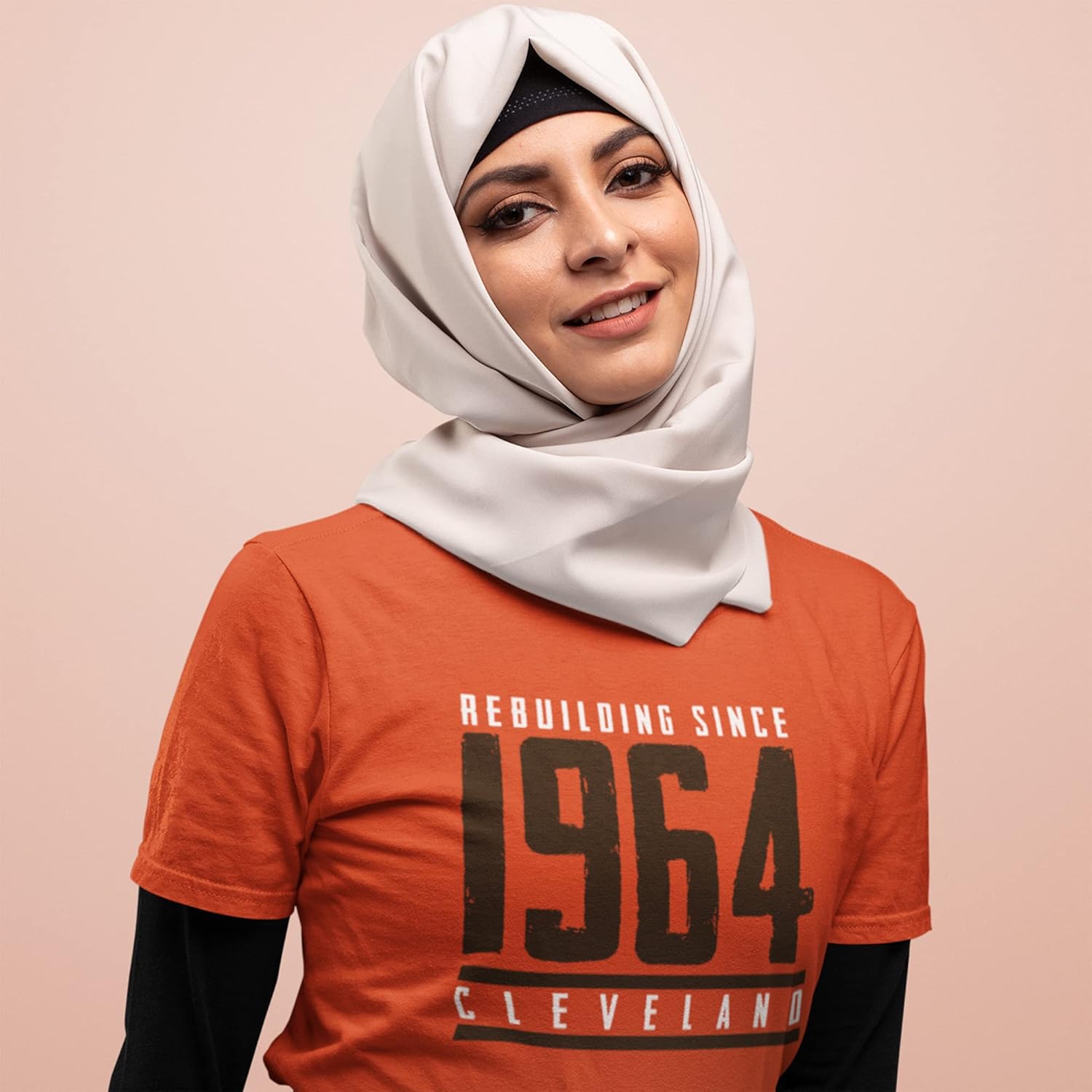 Rebuilding Since 1964 Cleveland Football Fans Classic Dri-Power T-Shirt X-Large Burnt Orange