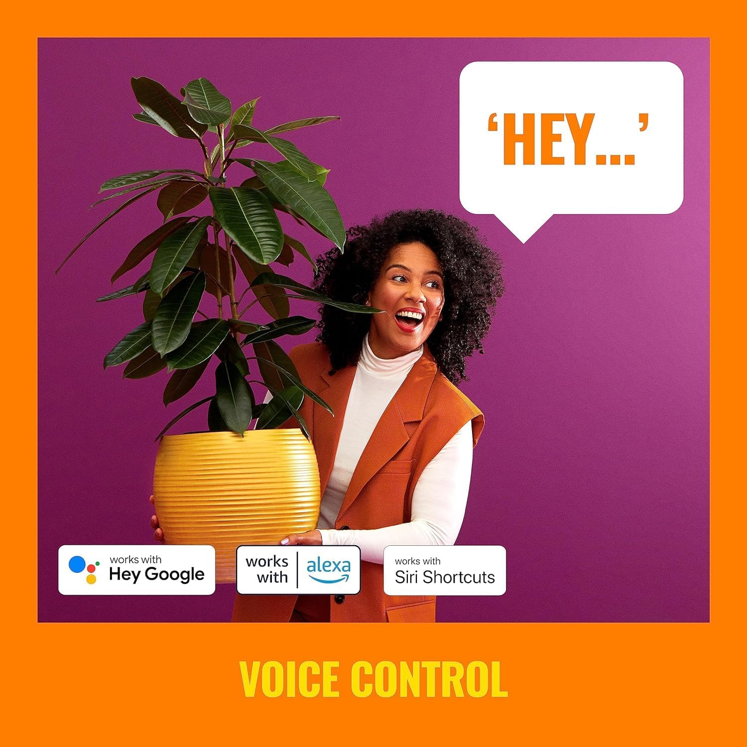 WiZ 65W BR30 Tunable White LED Smart Bulb - Pack of 6 - E26- Indoor - Connects to Your Existing Wi-Fi - Control with Voice or App + Activate with Motion - Matter Compatible