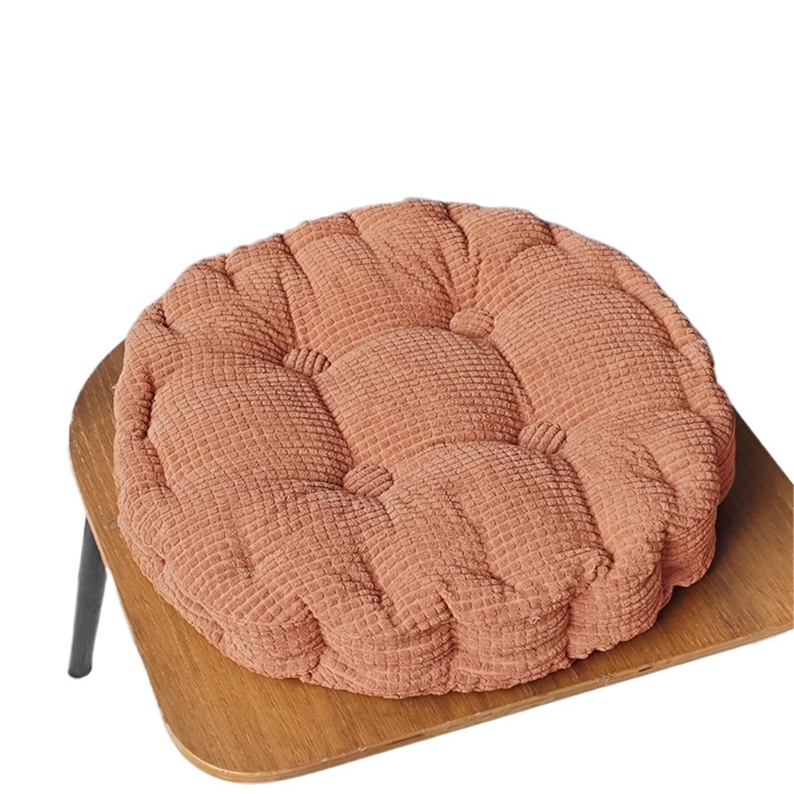 GIJMZY Thickened Corn Kernel-shaped Futon Cushion Tatami Office Chair Round Sofa(Coffee-round,45x45cm)