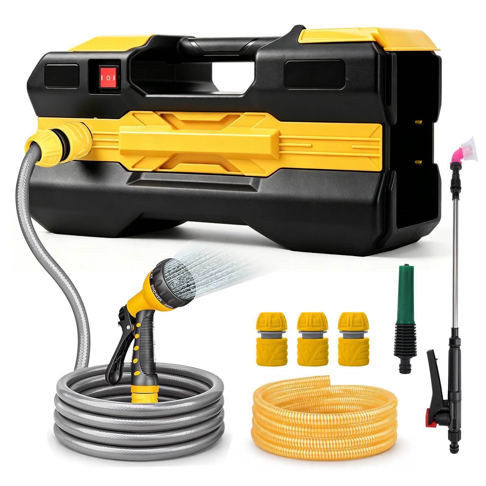Pompe à eau, compatible avec Makita 18 V batterie | pompe auto-aspirante portable sans fil pour piscine de jardin, bassins, aquariums (outil uniquement, pas de batterie)