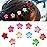 JANYUN 50 Pcs Colorful Star Mini Hair Claw Clips Clamps Accessories for Baby Toddler Girls Decorative Bun Thin Hair, Assorted Colors (Star)