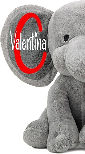 Miniatura 2 de Personalized Elephant Stuffed Animal - My First Valentines Day Elephant  Custom Plush Toy Valentines Gifts for Babies  Boy  Girl  Newborn