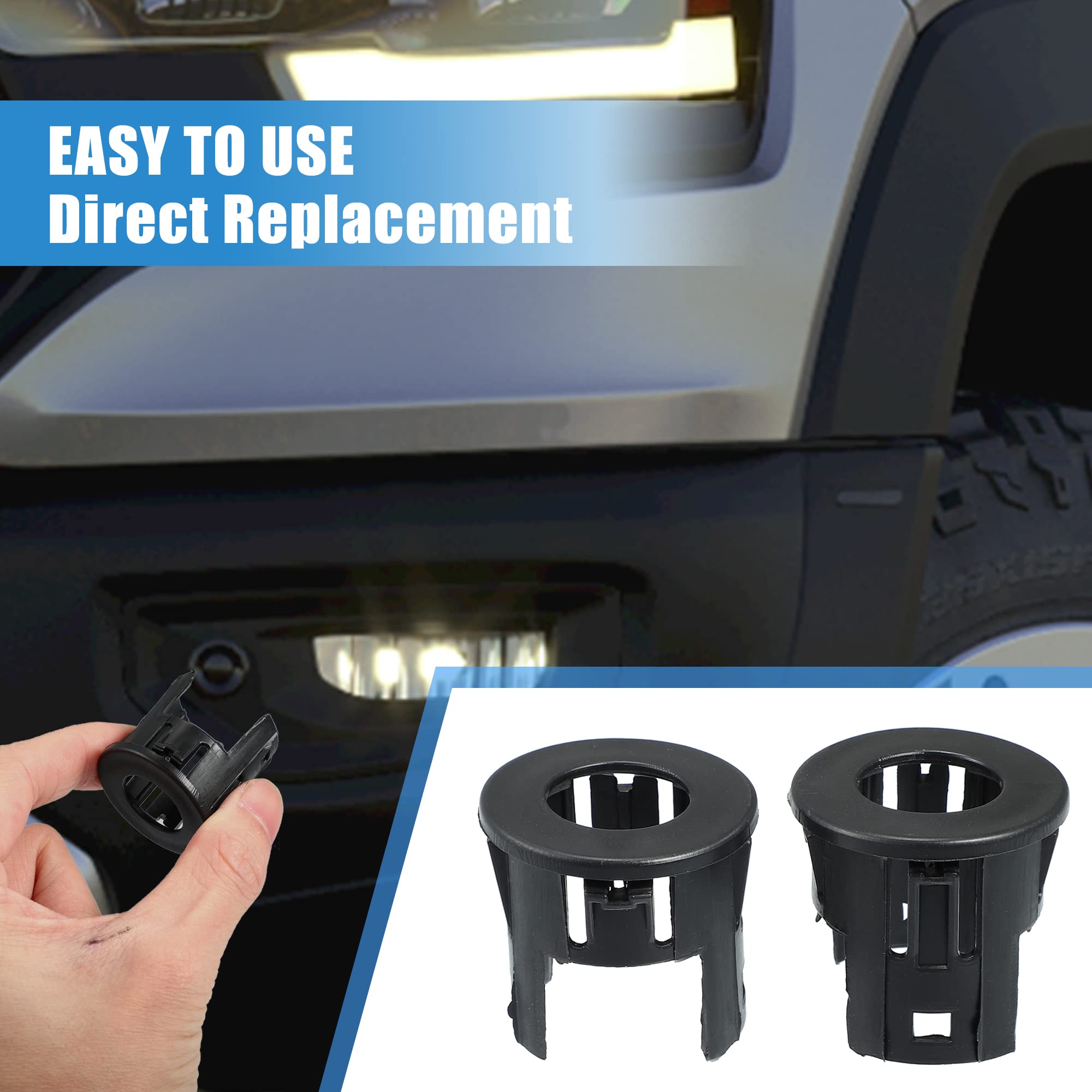 X AUTOHAUX 4PCS Parking Assist Sensor Bezels for Front or Rear Bumper for Dodge for Ram 1500 2014-2018 Backup Parking Aid Sensor Retainer Bracket for Ram 1500 Classic 19-21 Replace 5LS52TZZAA