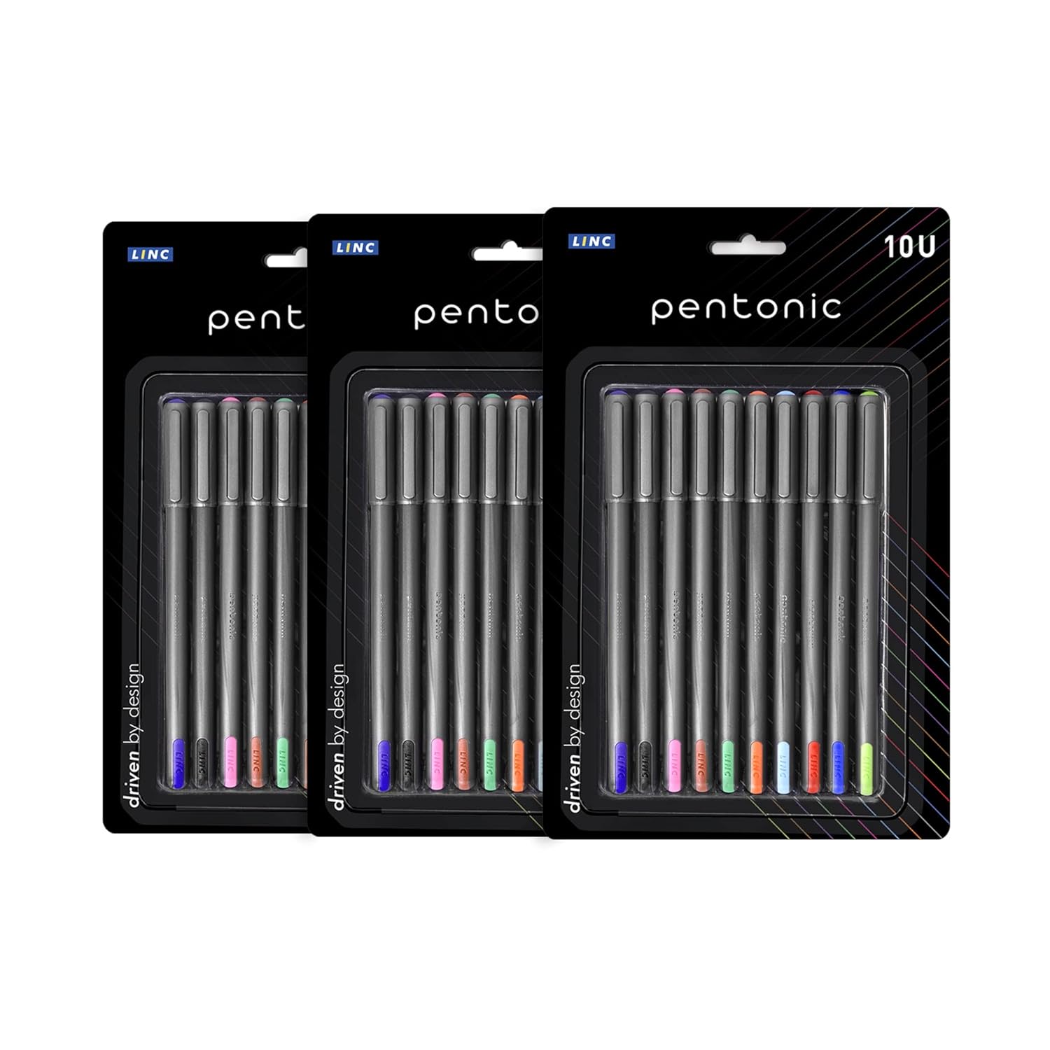 Pentonic Linc Ball Point Pen Blister Pack (0.7 mm, Multicolor Ink, Pack ...