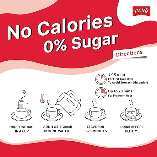 Miniatura 6 de FITNE - Té de desintoxicación de hierbas y fresas, sabor a frutas, Myrobalan, Rhubard, Senna, limpieza de infusión de alto antioxidante, sin