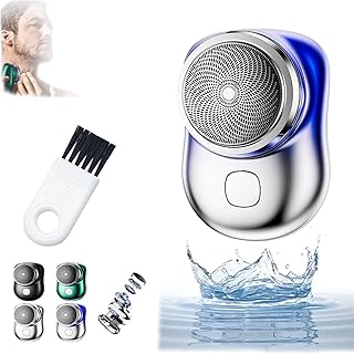 Powerful Storm Shaver for Men, Powerful Storm Shaver, Gpmsign Pocket Portable Electric Shaver, Mini Shaver Portable Electric Shaver, Peachloft USB Mini Shaver for Women Men (Blue-1PC)