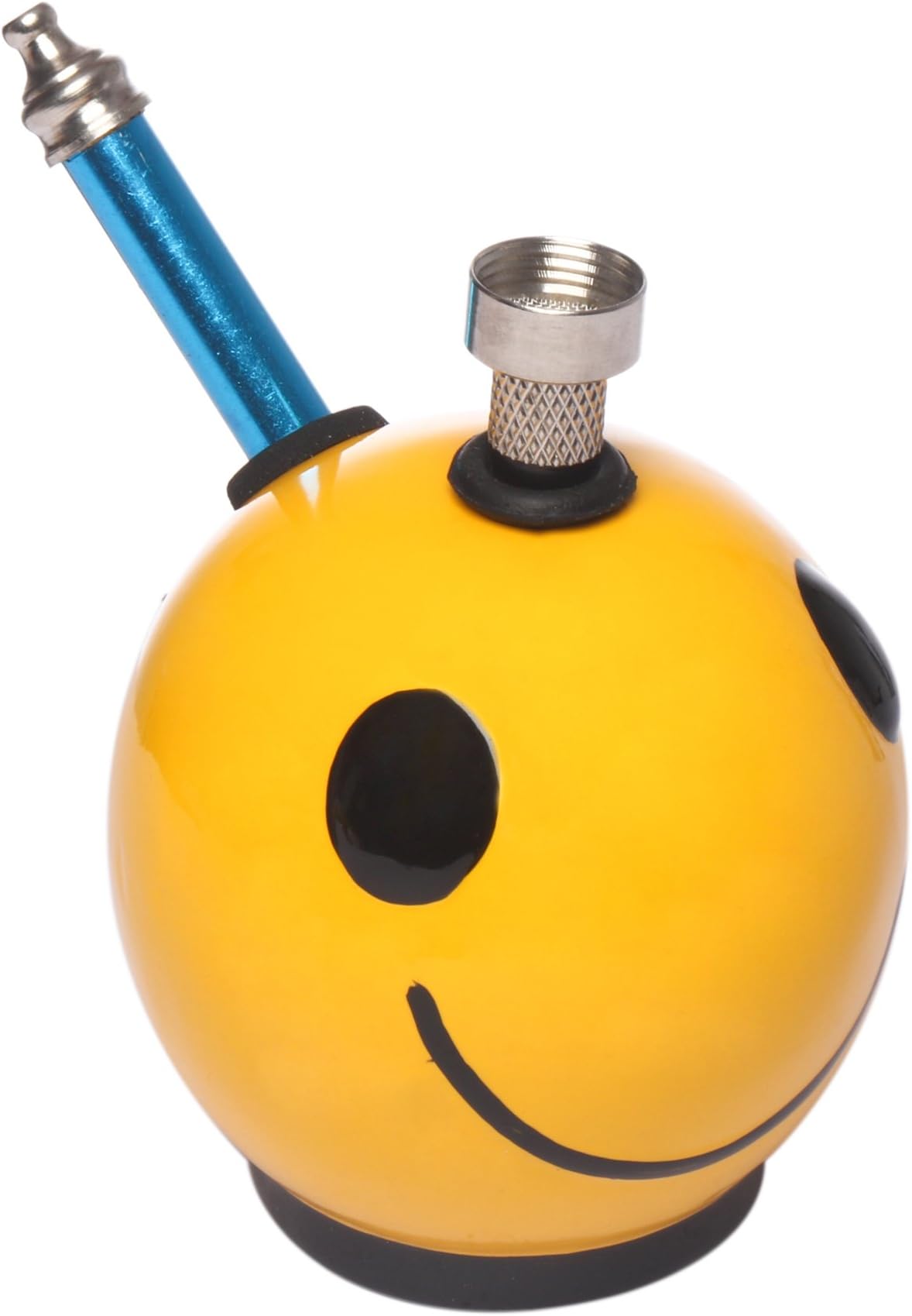 METIER® 5 inch Bong Ceramic bongsmoke Smiley Face Mini Small Bongs Pack of 1