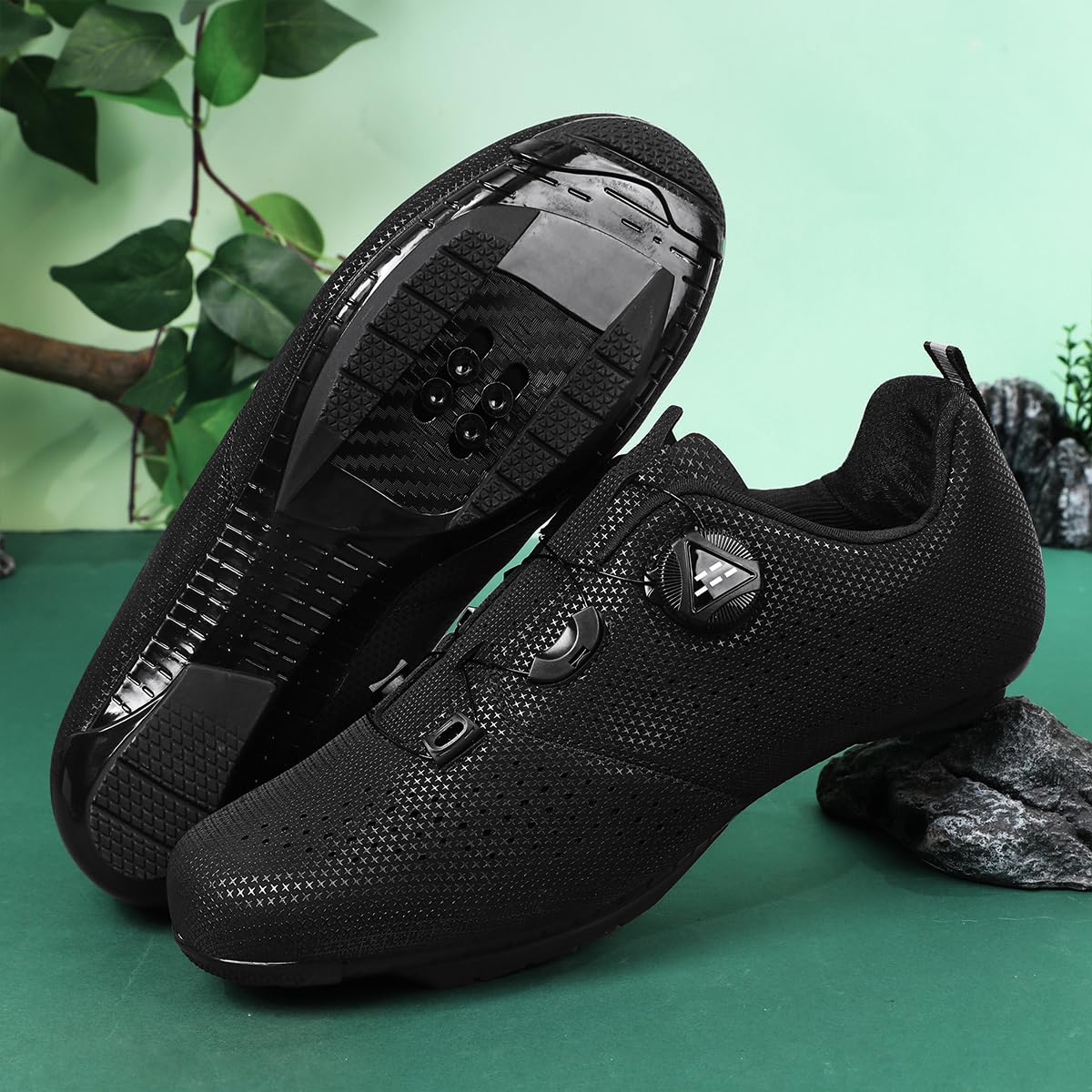 Zapatillas de Ciclismo MTB para Hombre/Mujer Compatible con Shimano SPD 2 Pernos Pedales Zapatos Bicicleta de Montaña Exterior