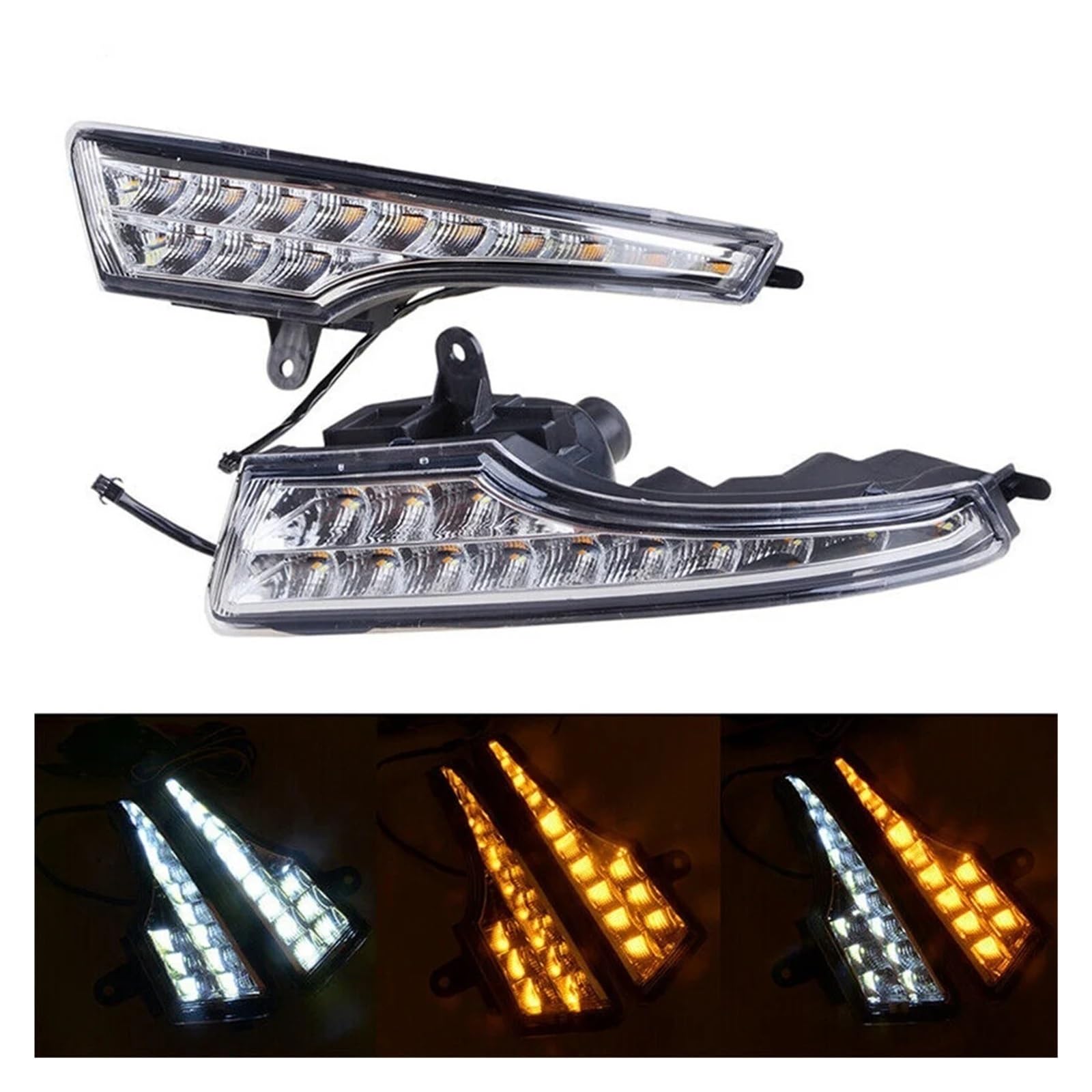 MEIZIYU Car LED DRL Amber White Daytime Running Lights Fit For Nissan Altima 2014-2015 With Turn Signal Lamp światła do jazdy dziennej do samochodów