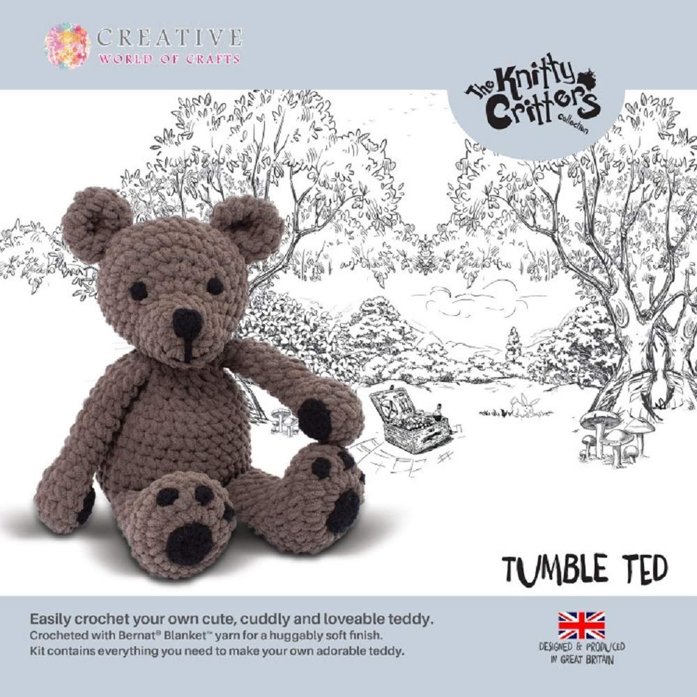 Knitty Critters Tumble Ted Crochet Kit