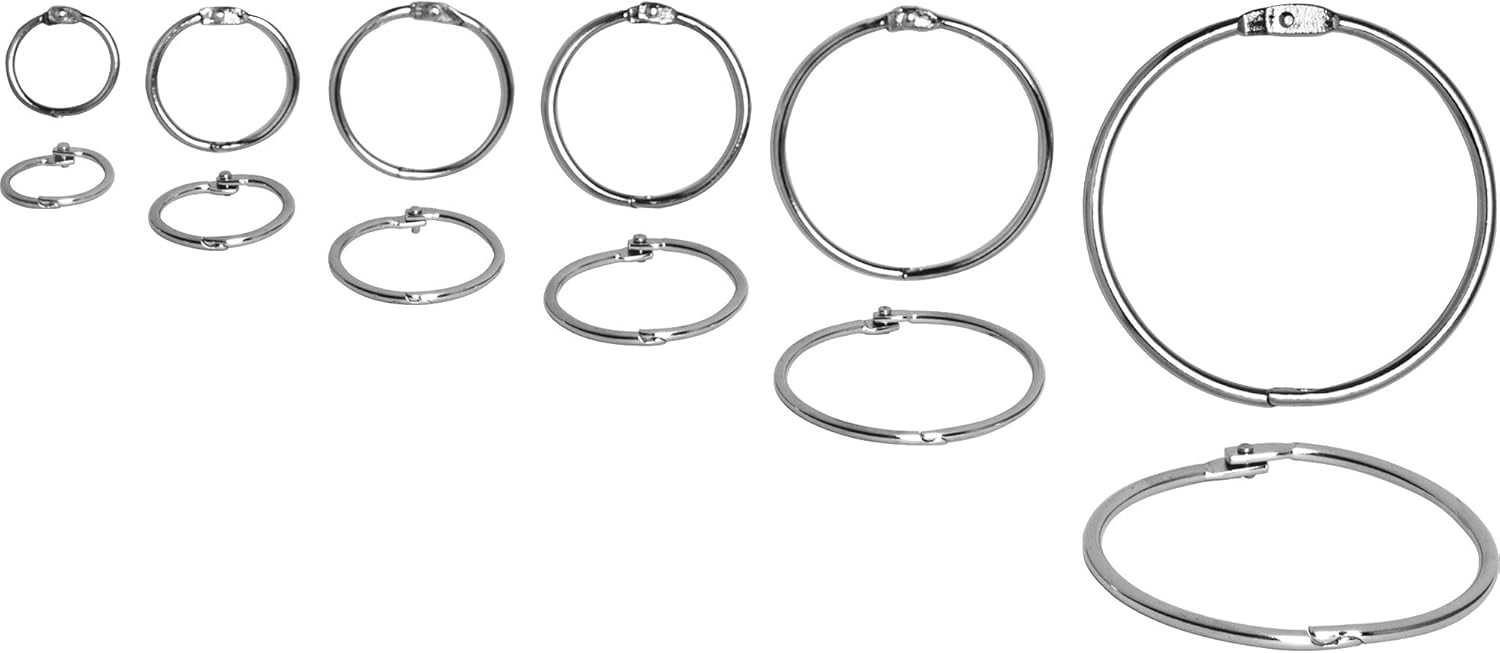 Business Source Standard 3in Book Rings : Binder Clips : Office Products