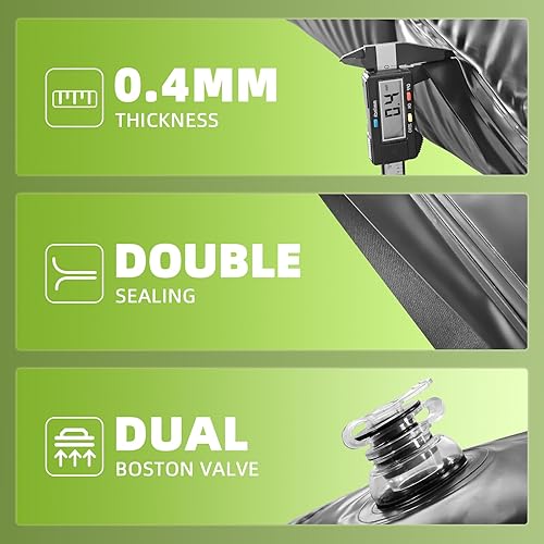 Miniatura 5 de Almohada de piscina de 4 x 8 pies para piscinas sobre el suelo, almohada grande de invierno para cierre de invierno, funda de piscina resistente de