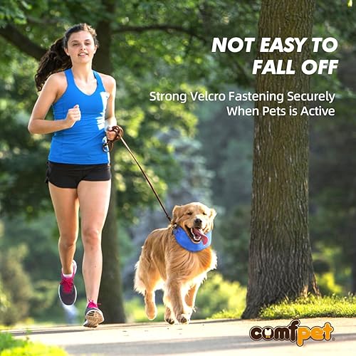 Miniatura 2 de Bandana refrescante para perro, envoltura de hielo para el cuello, bufanda de enfriamiento instantáneo para mascotas para clima caluroso de verano,