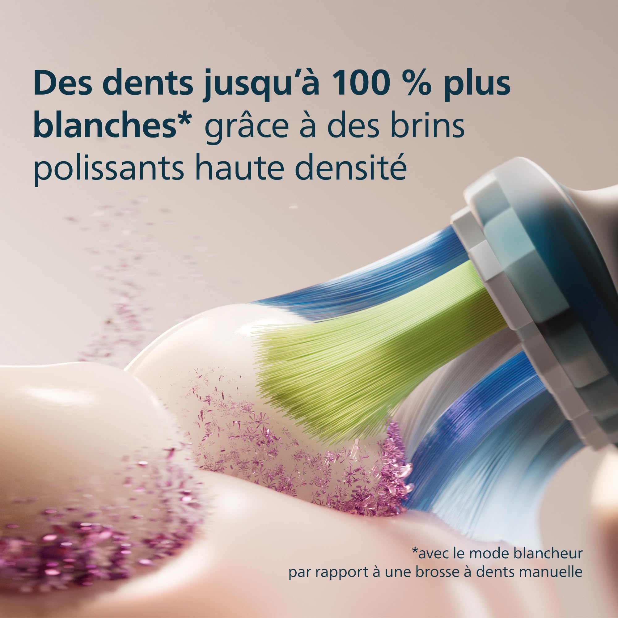 Philips Sonicare C3 Premium Plaque Defence - têtes de brosse à dents de rechange d'origine, noir, lot de 2, HX9042/88