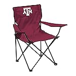 Logo Brands NCAA Texas A&M Aggies Quad Chair, Unisex Adult Chair with One Cup Holder, Team Color, One Size