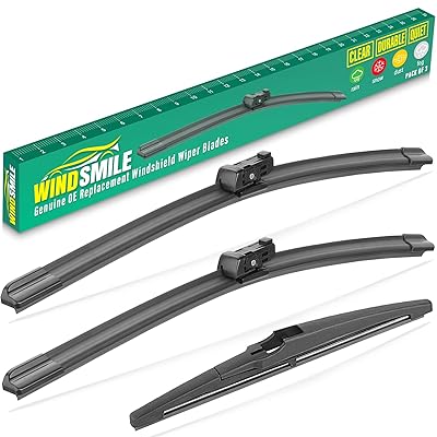 24" 18" 11" Windshield Wiper Blades Replacement for Chevy Chevrolet Trailblazer 2021 2022 2023 2024 2025 Trail Blazer Premium All Weather Front Rear Wipers Set - OEM Quality (Pack of 3)