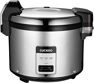 CUCKOO CR-3032 | 30-Cup/7.5-Quart (Uncooked) Commercial Rice Cooker & Warmer | Automatic Warm Mode, Nonstick Inner Pot, Detachable Inner Lid | Stainless Steel