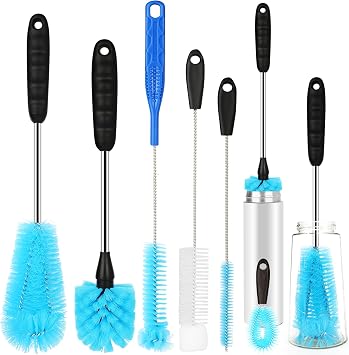 6 Pack Bottle Brush Cleaner Set, Stainless Steel Water Bottle Cleaner Brush