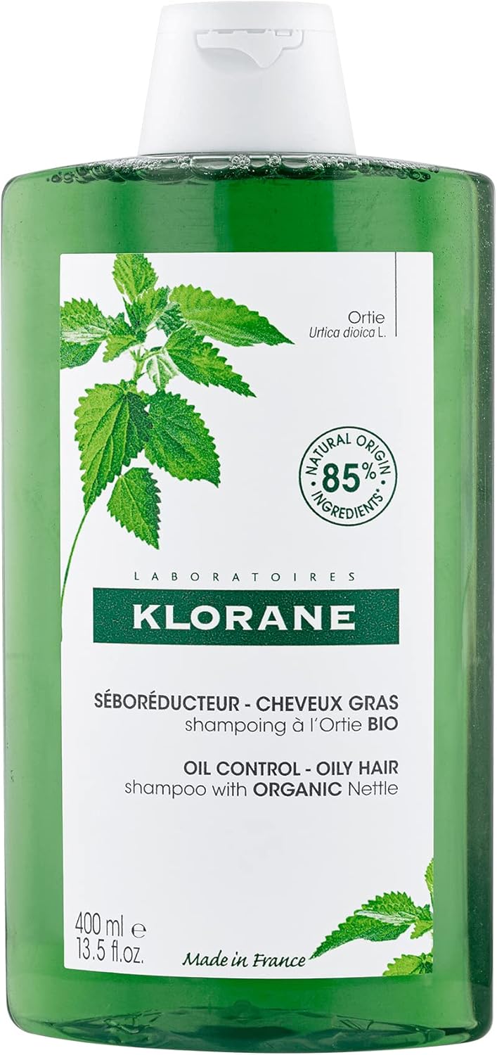 Klorane Oil Absorbing Shampoo with Organic Nettle for Oily Hair and