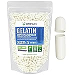 XPRS Nutra Size 3 Empty Capsules - 1000 Count Empty Gelatin Capsules - Pills DIY Capsule Filling - Pure Bovine Pill Gel Caps Fillable Do-It-Yourself Vitamins and Supplements (White)