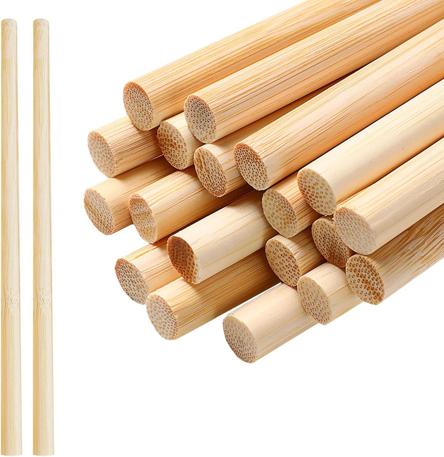 Lot De 2 Bâtons En Bois Pour Macramé - 50 Cm