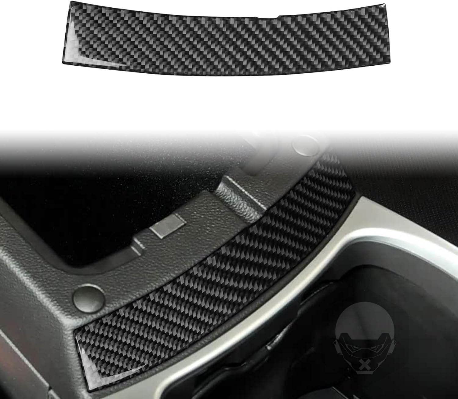Compatible with Cadillac SRX 2010 2011 2012 2013 2014 2015 2016 Real Black Carbon Fiber Car Inner Door Handle Switch with Door Lock Control Button Sticker Auto Interior Accessories-Type B