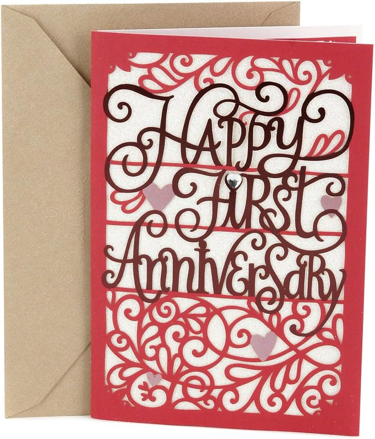 Hallmark 1st Anniversary Card (Happy First Anniversary)