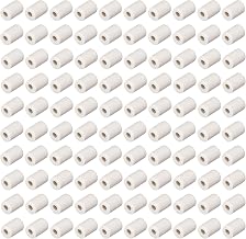 uxcell 100pcs 1mm Dia Ceramic Tube Insulated Electronic Wire Bundle Heat Insulation Protection Single Bore