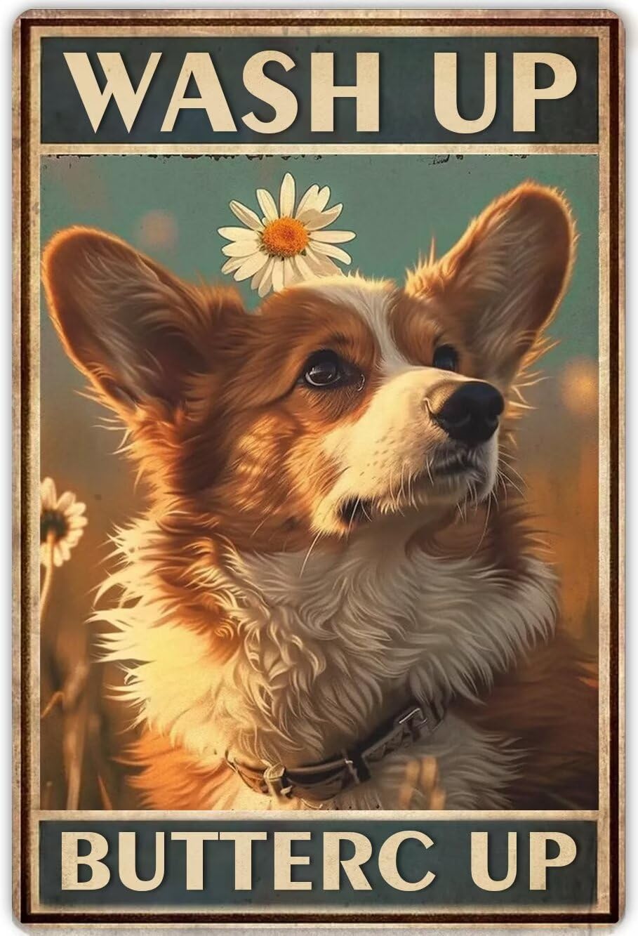 Anceky Dog Bathroom 5D Diamond Painting Kits for Adults & Beginner Full Drill Wash Up Buttercup Funny Corgi Diamond Art Paint Round Diamonds DIY Gem Painting Kit for Home Decor 8X12 Inch