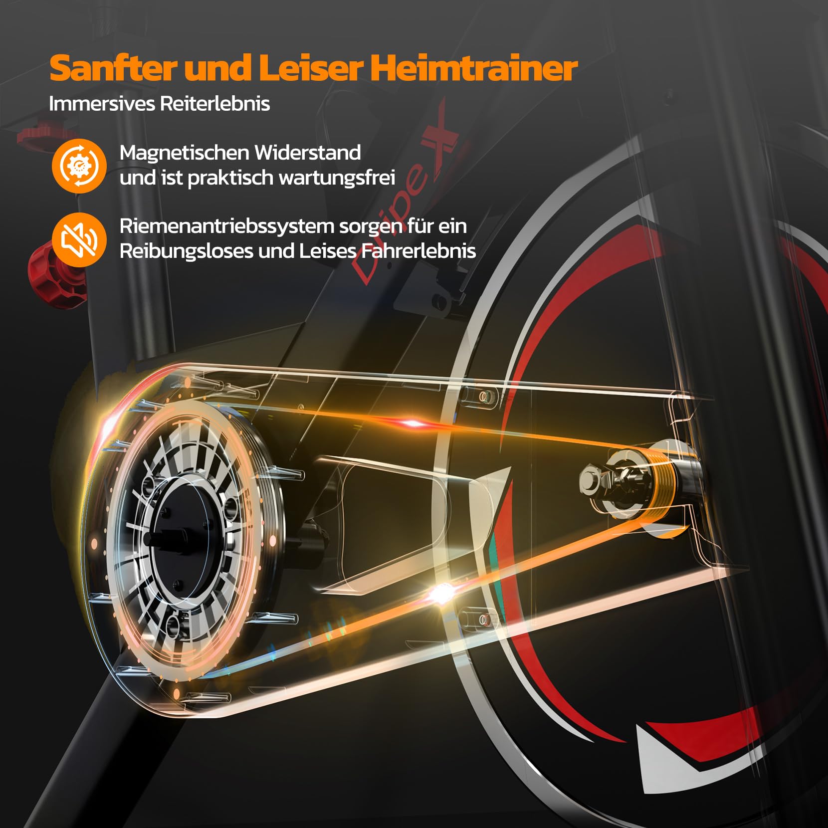 Bicicleta Spinning Bicicleta Estática Dripex Con Resistencia