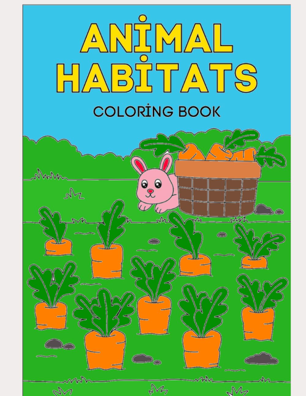 Animal Habitats Coloring Book: Fun and relaxing for children coloring