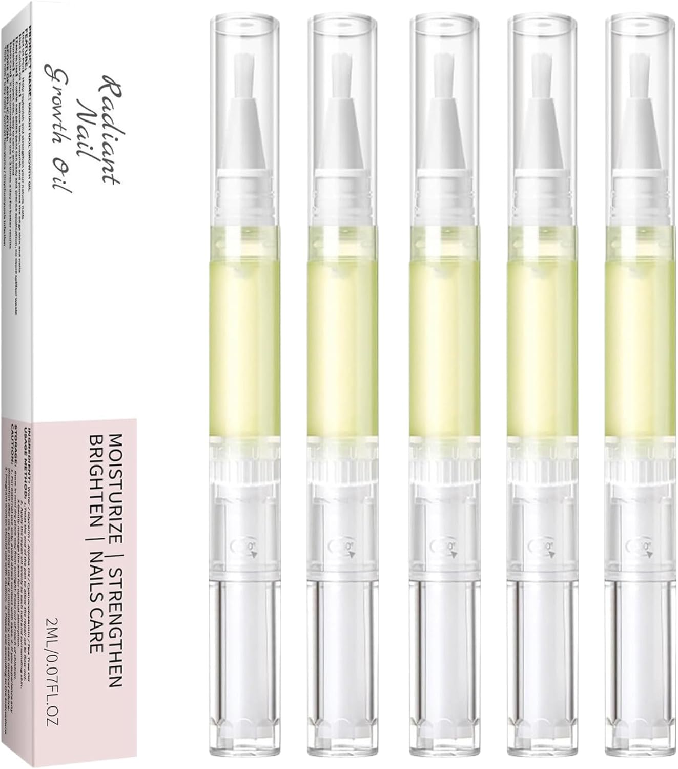 Cuticle Oil Pen Set, 5 Pcs Nail Growth Oil for Nails Repair, Cuticle Oil to Moisturize Skin, Nail Oil for Growth and Strength, Portable Cuticle Nail Care Tool for Growth and Strength Cuticle Oil Pen Set, 5 Pcs Nail Growth Oil for Nails Repair, Cuticle Oil to Moisturize Skin, Nail Oil for Growth and Strength, Portable Cuticle Nail Care Tool for Growth and Strength