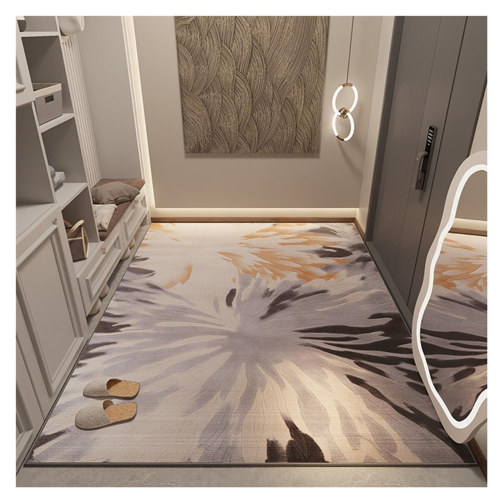 Tapis lavable en machine pour salon et couloir modèle 80x120cm