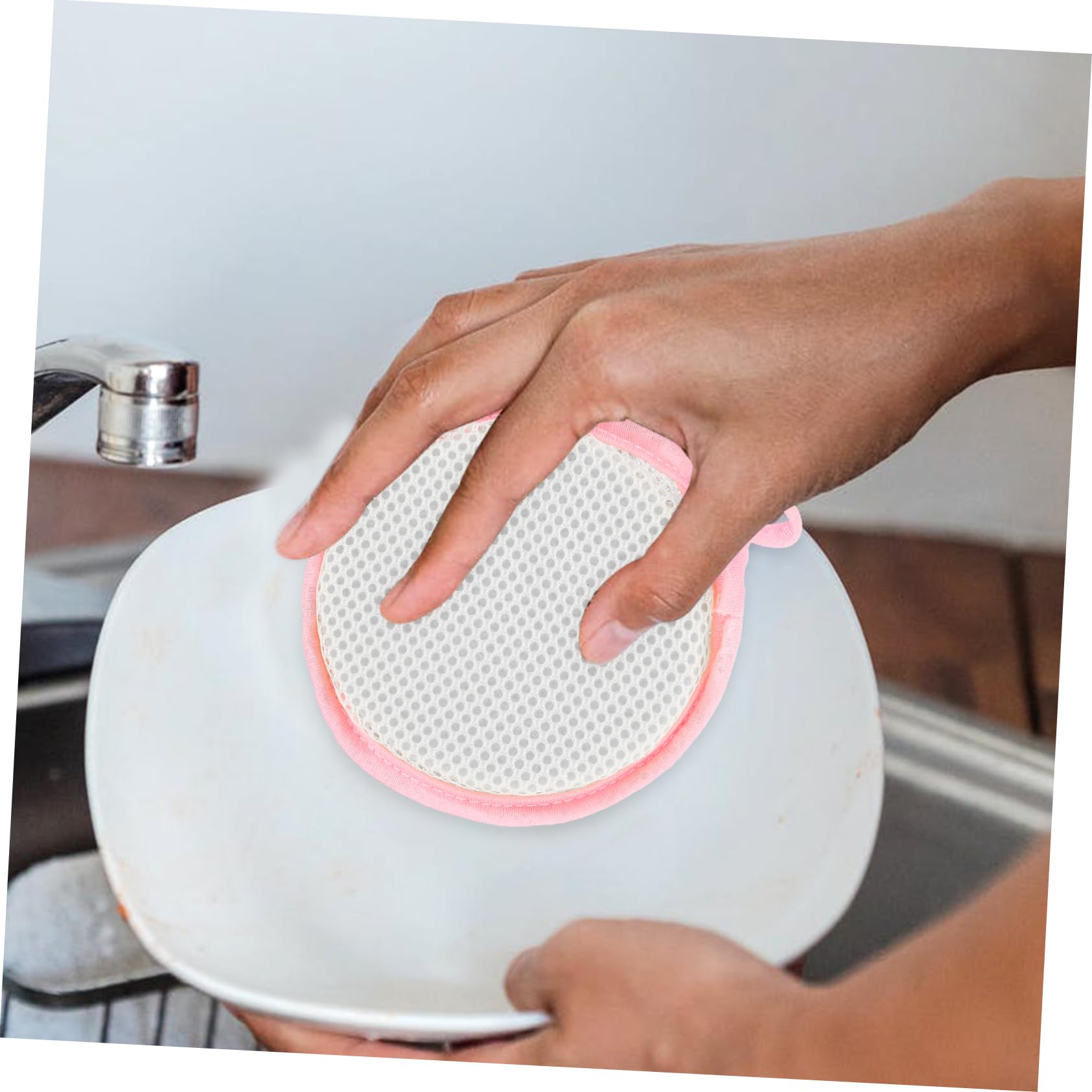 MAGICLULU Spugna per Piatti Doppia Faccia 2 Pezzi Spugne Pulizia Cucina in Materiale Spugna, Alta Efficacia per Pentole e Stoviglie, per Pulizia Quotidiana