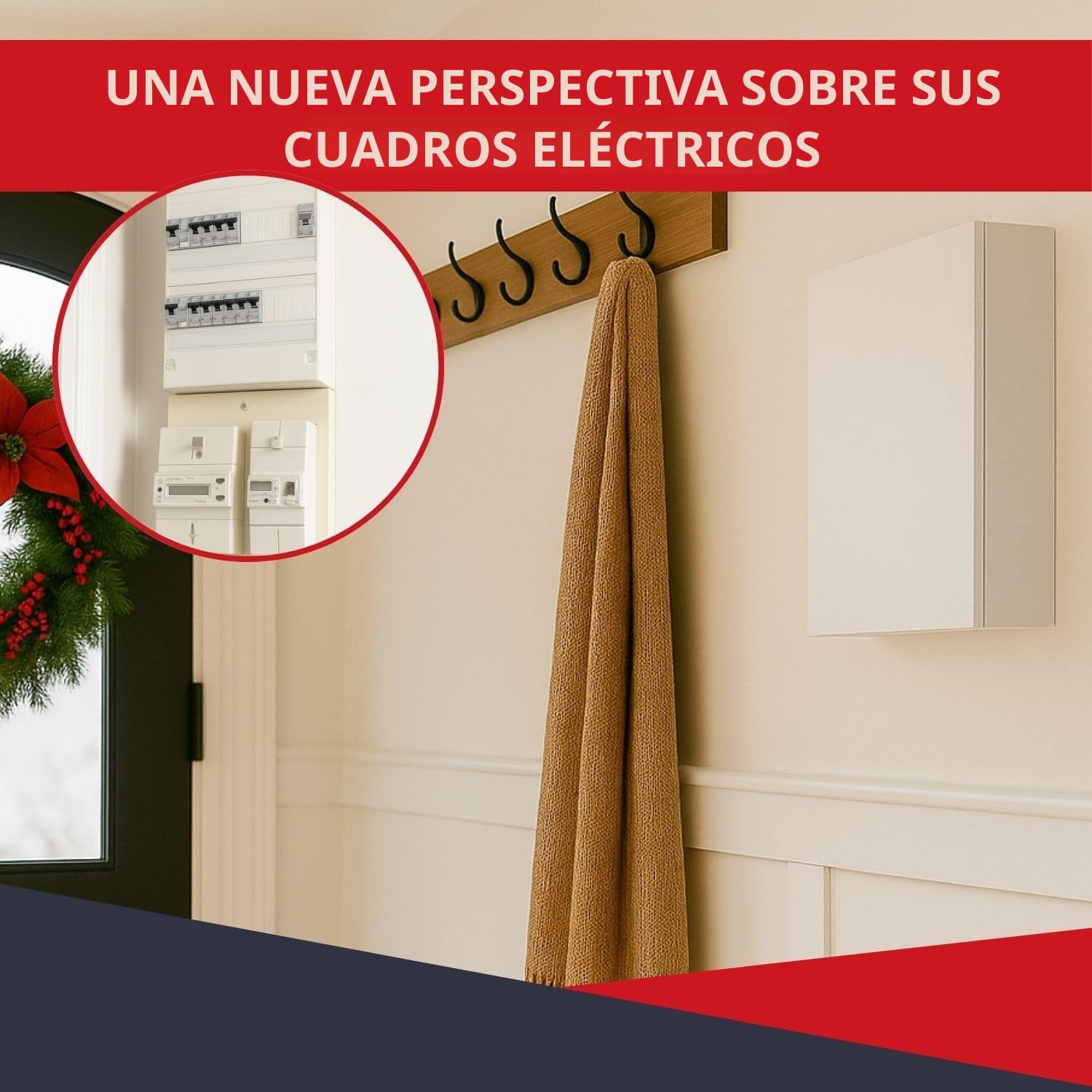 Caja de revestimiento para cuadros eléctricos de acero blanco - Dim. del paquete: 790 x 340 x 140 mm de altura – Marca ATOLE