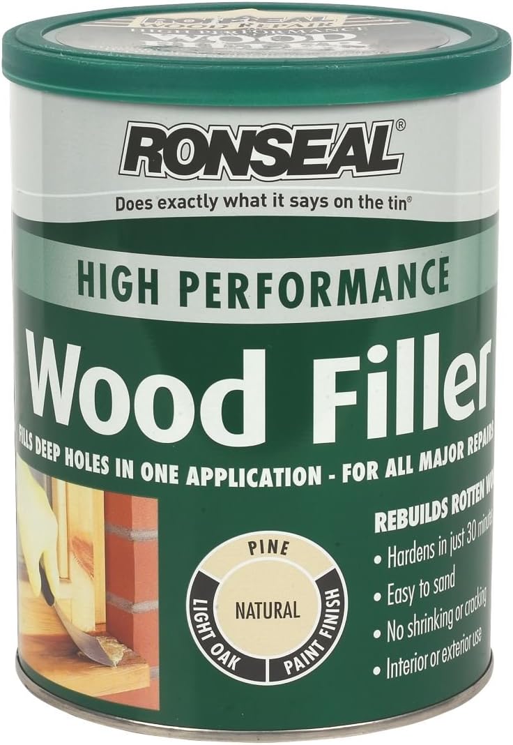 Ronseal High Performance Wood Filler Natural 1kg Amazon.co.uk DIY