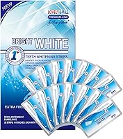 Professional Teeth Whitening Strips with Non-Slip Tech - Bright White - Lovely Smile Premium Line - 28 Whitening Strips