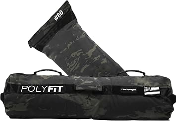Polyfit Workout Sandbag Pro - Exact Sizing with Triple Closure Filler Bag