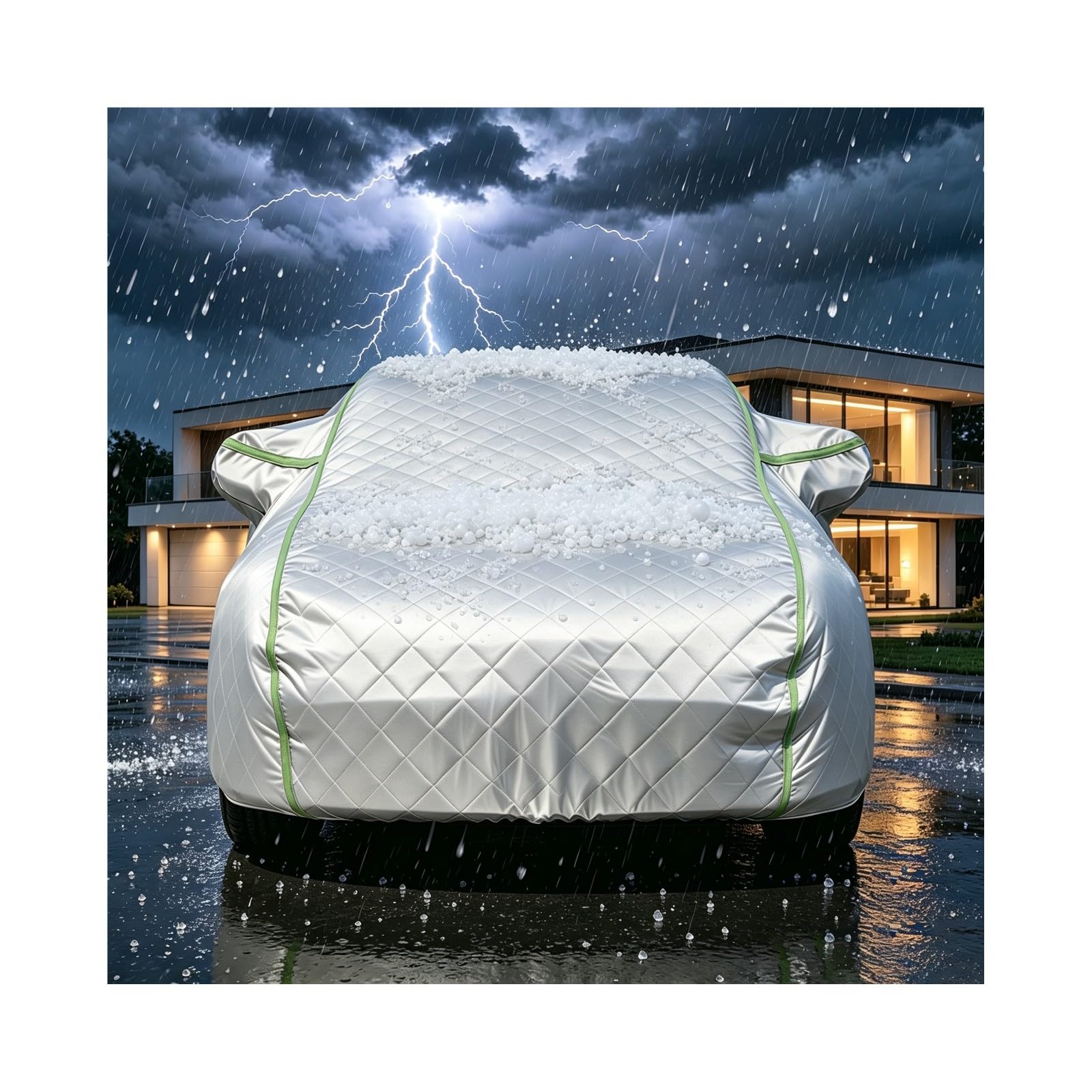Bâche Voiture Anti Grêle pour Toyota C-HR | Équipé de sangles résistantes au vent , coupe-vent, imperméable et résistant à la neige , durable et résistant à la grêle
