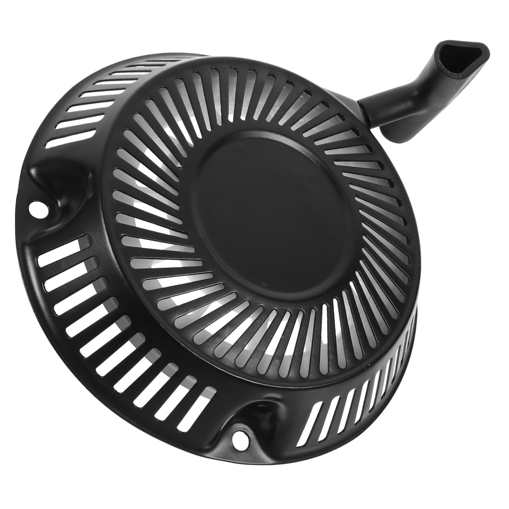 LevemoloLawn Mower Gasoline Engine Accessories Pull Starter Assembly Hand Pull Gasoline Engine Recoil Starter Puller Gasoline Engine Start Tool Lawn Machine Pull Start Iron Shell Black